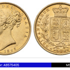 Iso-Britannia 1 Sovereign 1862 kultaraha MS61 - pikkukuva 1