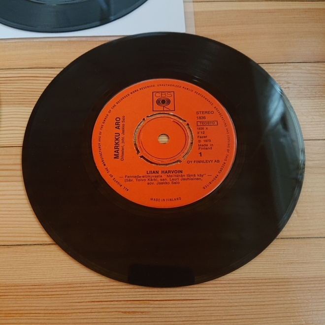 Markku Aro - Liian Harvoin / Pillit Pussiin 7" single