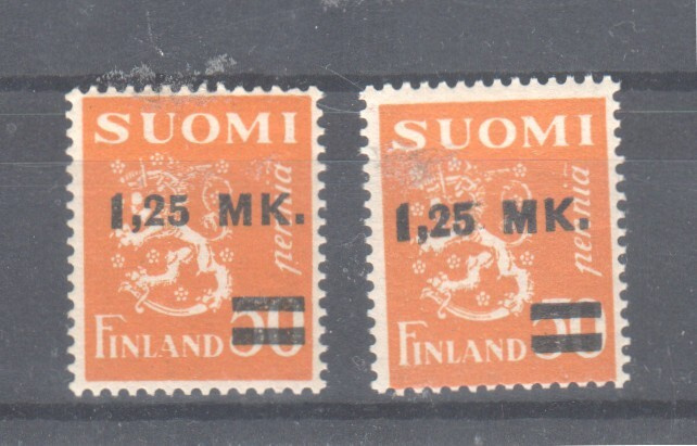 M30 50p/ 125 mk pp  I ja II  tyypit postituoreena.
