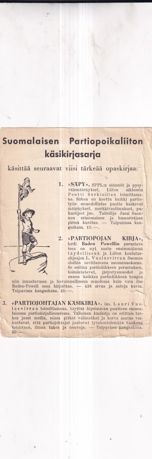 Partio, Leike,  Partiopoikaliiton käsikirjasarja,   e4