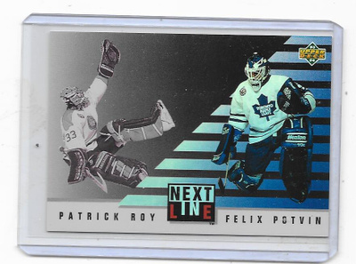 1993-94 UD Next in Line #6 Patrick Roy & Felix Potvin MV