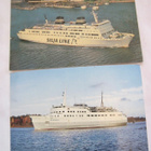 2 VANHAA Korttia Silja Line Laiva Skandia Laivaposti 1982 - pikkukuva 1