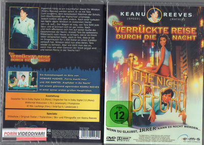 night before (1988) (1 315) UUSI -DE- DVD keanu reeves
