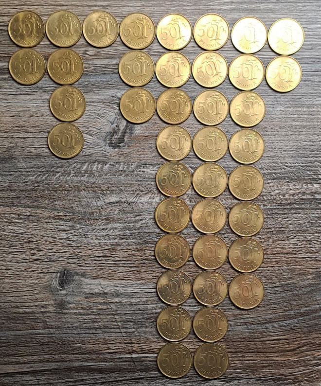 50 penniä 40kpl!
