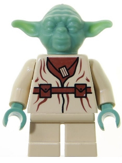 Lego Figuuri - Yoda Sand Green ( Star Wars ) 2002