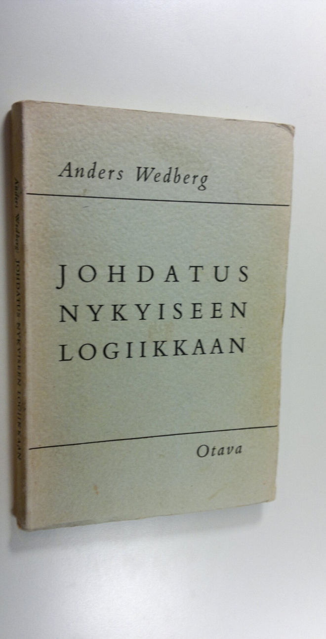 Anders Wedberg : Johdatus nykyiseen logiikkaan