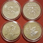 4 x 1 oz 9999 hopeaa, Kanada Olympics, Vancouver 2010.. - pikkukuva 1