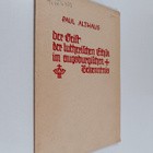 Paul Althaus : Der Geist der lutherischen Ethik im Augsbu... - pikkukuva 1