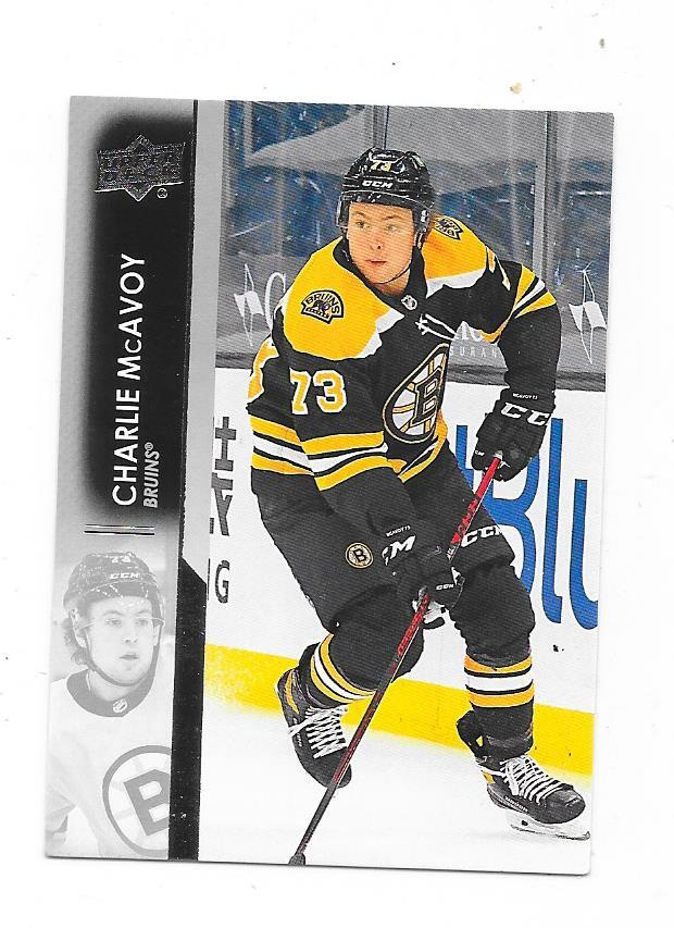 2021-22 Upper Deck #18 Charlie McAvoy , Boston Bruins