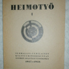 Heimotyö I, vuosikirja 1937 - 1938 - pikkukuva 1