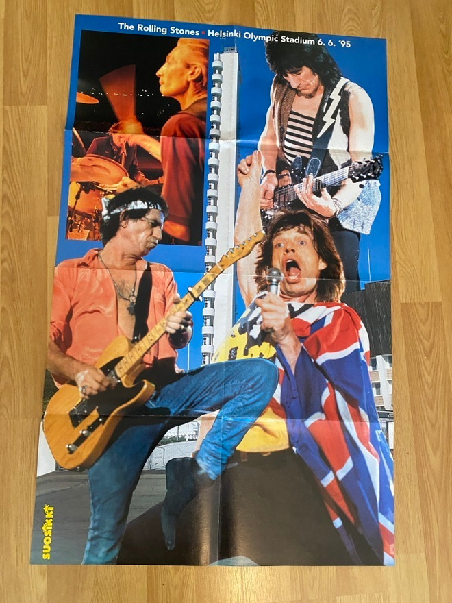 Rolling Stones juliste ja tarra