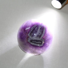 Ametisti 438.80 karaattia pyöreä cabochon 50 x 25 mm Chevron - pikkukuva 3