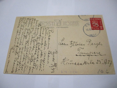 1943 Enso yksirenkainen kortilla
