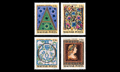 Unkari 2603-6 ** Postimerkin päivä (1970)
