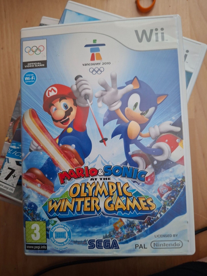 Wii Mario & Sonic at the Olympic Winter Games CIB