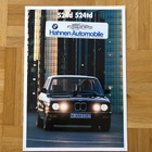 Esite BMW E28 5-sarja 524d & 524td, 1987 - pikkukuva 1