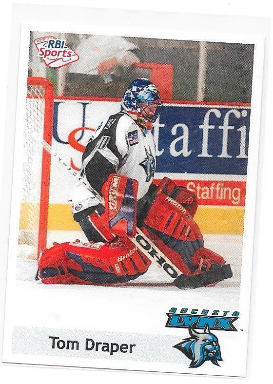 2002-03 Augusta Lynx RBI #63 Tom Draper Ex- Lukko MV