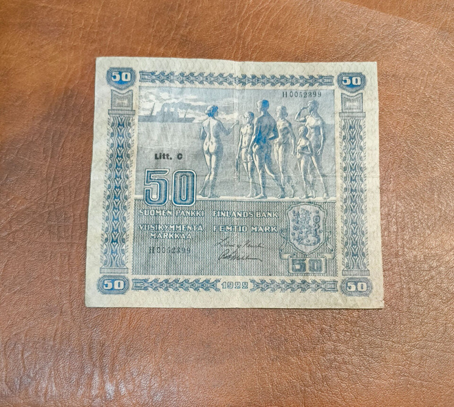 50 markkaa v. 1922 Litt. C