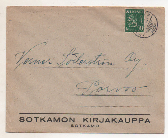 Firmakuori sotkamon kirjakauppa 1941