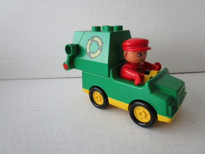 Vintage lego duplo 2613, Roska-auto