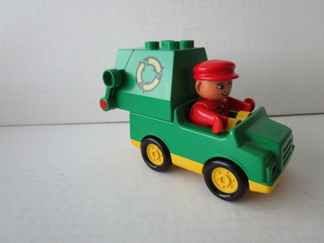 Vintage lego duplo 2613, Roska-auto