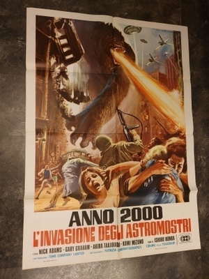 Invasion of Astro-Monster - elokuvajuliste ( 140 x 100 cm )