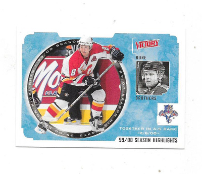 1999-00 UD Victory #241 Bure Brothers , Pavel & Valeri