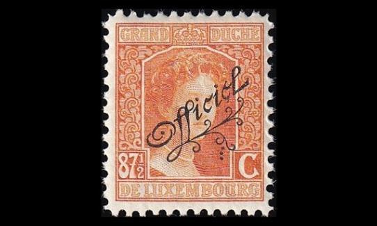 Luxemburg 104 * Virkamerkki 87½ C (1915)