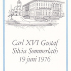 Carl XVI Gustaf& Silvia Sommerlath hääpostimerkit kansiossa - pikkukuva 2