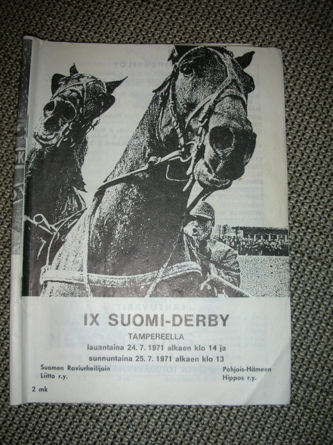 IX Suomi-derby raviesite 1971 Tampere