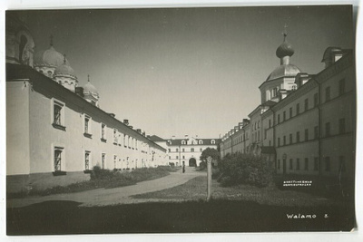 Valamon luostari, rakennuksia ja sisäpiha, 1936