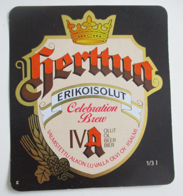 VANHA OLUT ETIKETTI - HERTTUA ERIKOISOLUT IV A (K26-37)
