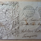 Lapset pelaamassa korttia unipussissa, kohop, p. 1908 - pikkukuva 2