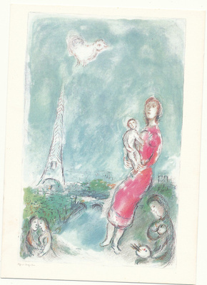 Marc CHAGALL - Punapukuinen äiti