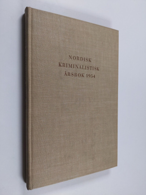 Nordisk kriminalistisk årsbok 1954