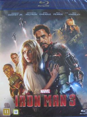 IRON MAN 3 BLU-RAY UUSI