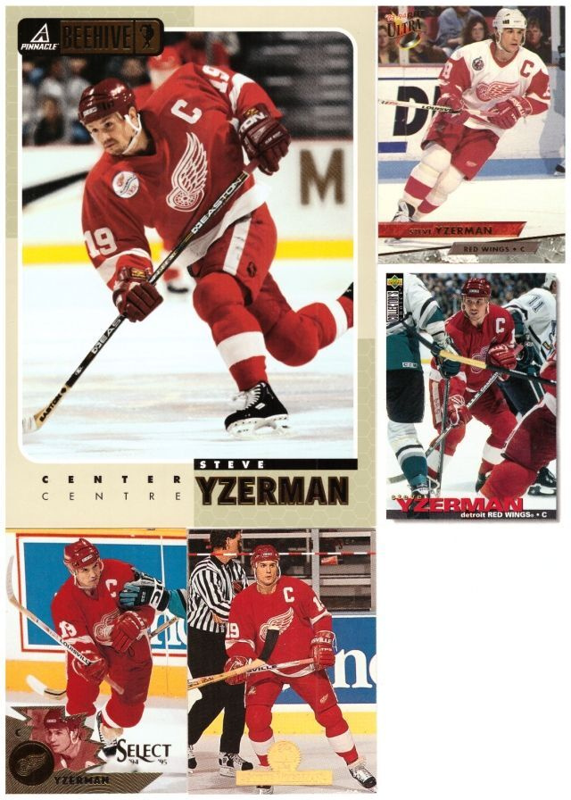 5 x STEVE YZERMAN Detroit Red Wings