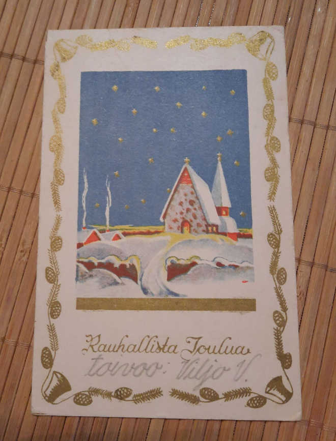 Wanha, käpyreunus kortti , nyrkkiposti