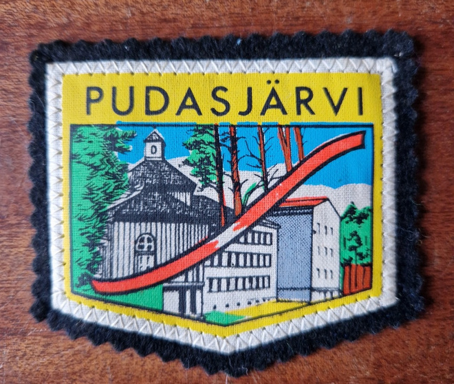 Pudasjärvi Vintage Kangasmerkki