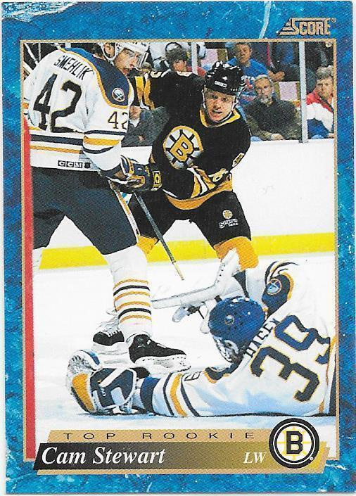 1993-94 Score #588 Cam Stewart Boston Bruins RC