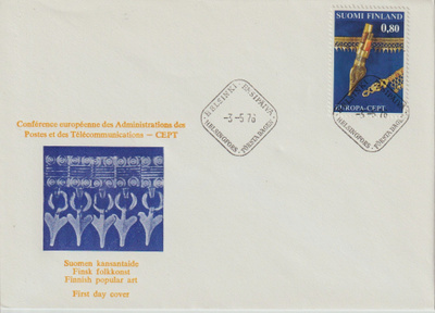 1976 Eurooppa-merkin FDC-kirje