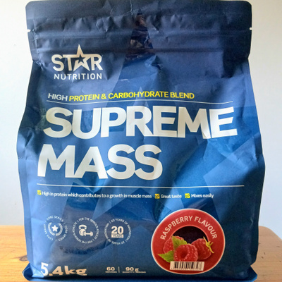 Mass Gainer 5400g vadelma, Star Nutrition