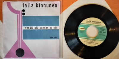 LAILA KINNUNEN-VENÄLÄISIÄ KANSANLAULUJA-EP, SEP 166 SCANDIA