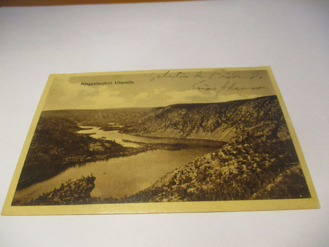 Utsjoki Njaggalanjärvi - 1922 Torniosta Ruotsiin esperantoa