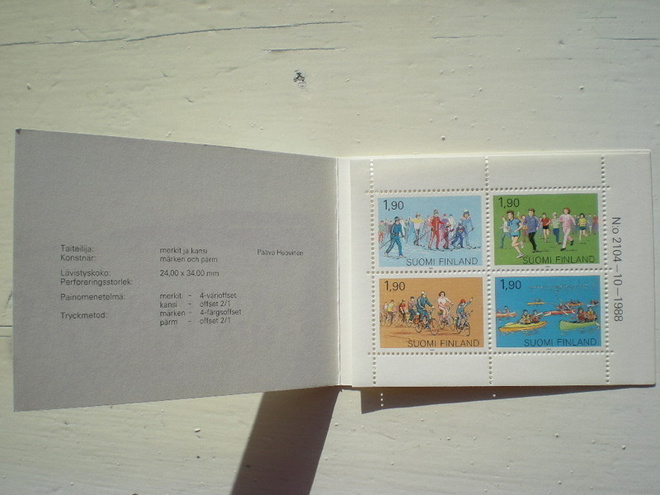 Postimerkkivihko Joukkoliikunta 1989 - LaPe V13 **