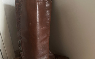 ASKEL - VINTAGE - Punaruskeat nahkasaappaat - 37.5 - 38
