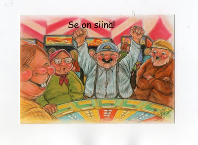 "°SE ON SIINÄ!"° -KORTTI / Hörölän väkeä huvipuistossa