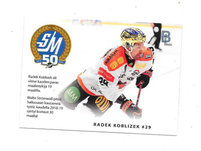 2024-25 BlueLine Matchcard #4/6 Radek Koblizek KooKoo