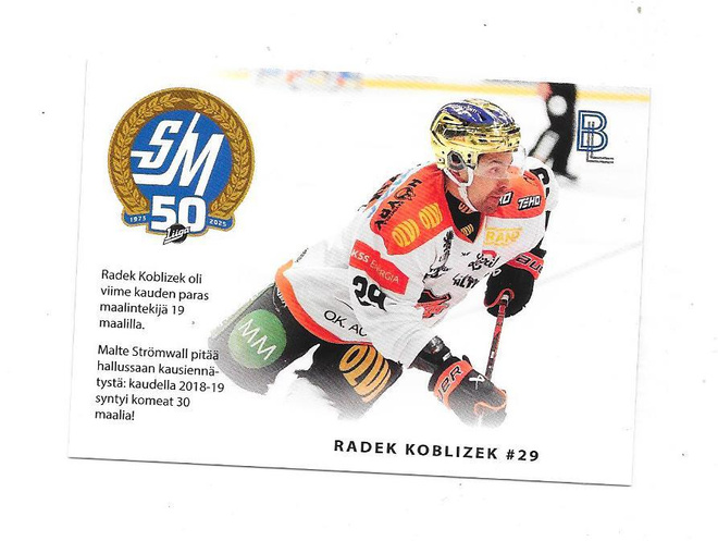 2024-25 BlueLine Matchcard #4/6 Radek Koblizek KooKoo