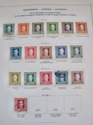 VANHOJA Merkkejä Itävalta Austria n. 1920 4:llä Lehdellä